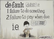 Default: failure to do something.
